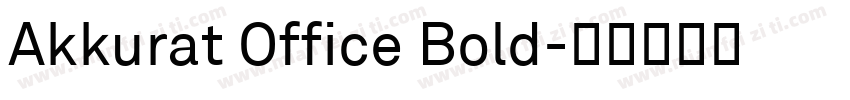 Akkurat Office Bold字体转换